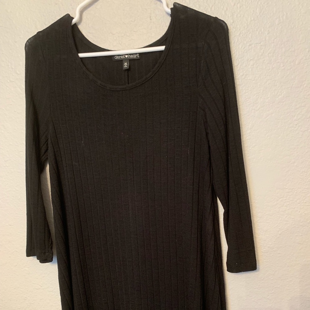 Knit black dress